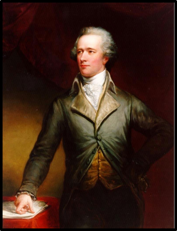 Oil painting of Alexander Hamilton