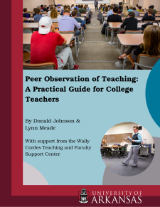 Peer Observation of Teaching - A Practical Guide for College Teachers book cover
