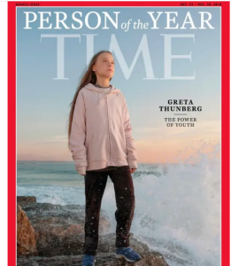 Greta Thunberg was named Time Magazine's Person of the Year in 2019 due to her climate change activism