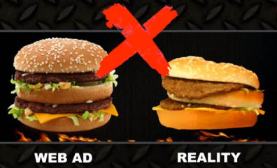 Deceptive Hamburger Advertising