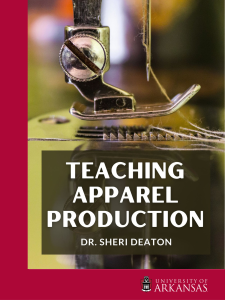 Teaching Apparel Production book cover