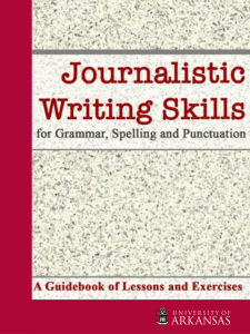Journalistic Skills for Grammar, Spelling and Punctuation book cover