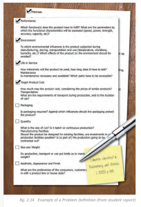 Example of checklist