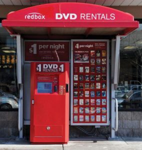 Redbox kiosk for movie rental