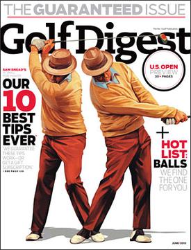 Golf Digest Magazine cover