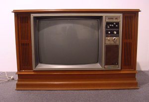 1970s era television set