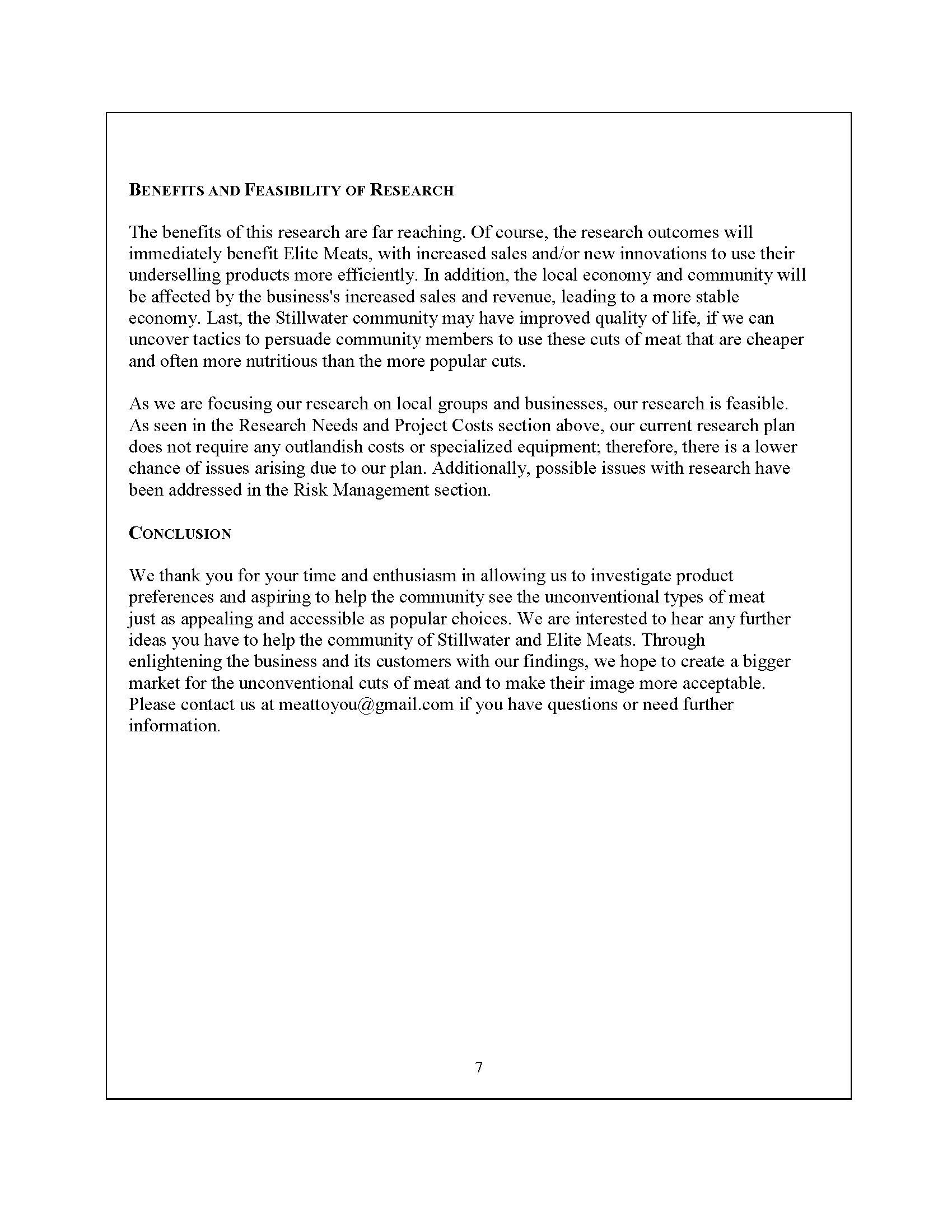Page 7 of Proposal Example
